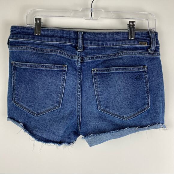 DL1961 Renee Medium Wash Blue Distressed Denim Shorts Women’s Size 28 - Picture 8 of 8